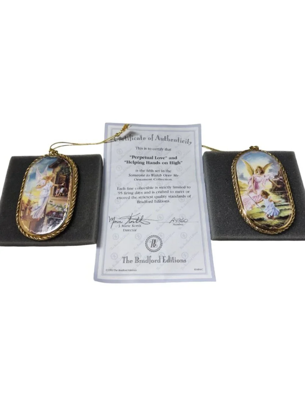 1996 Bradfords Exchange Porcelain Someone to Watch Over Me, Nurturing Innocence,